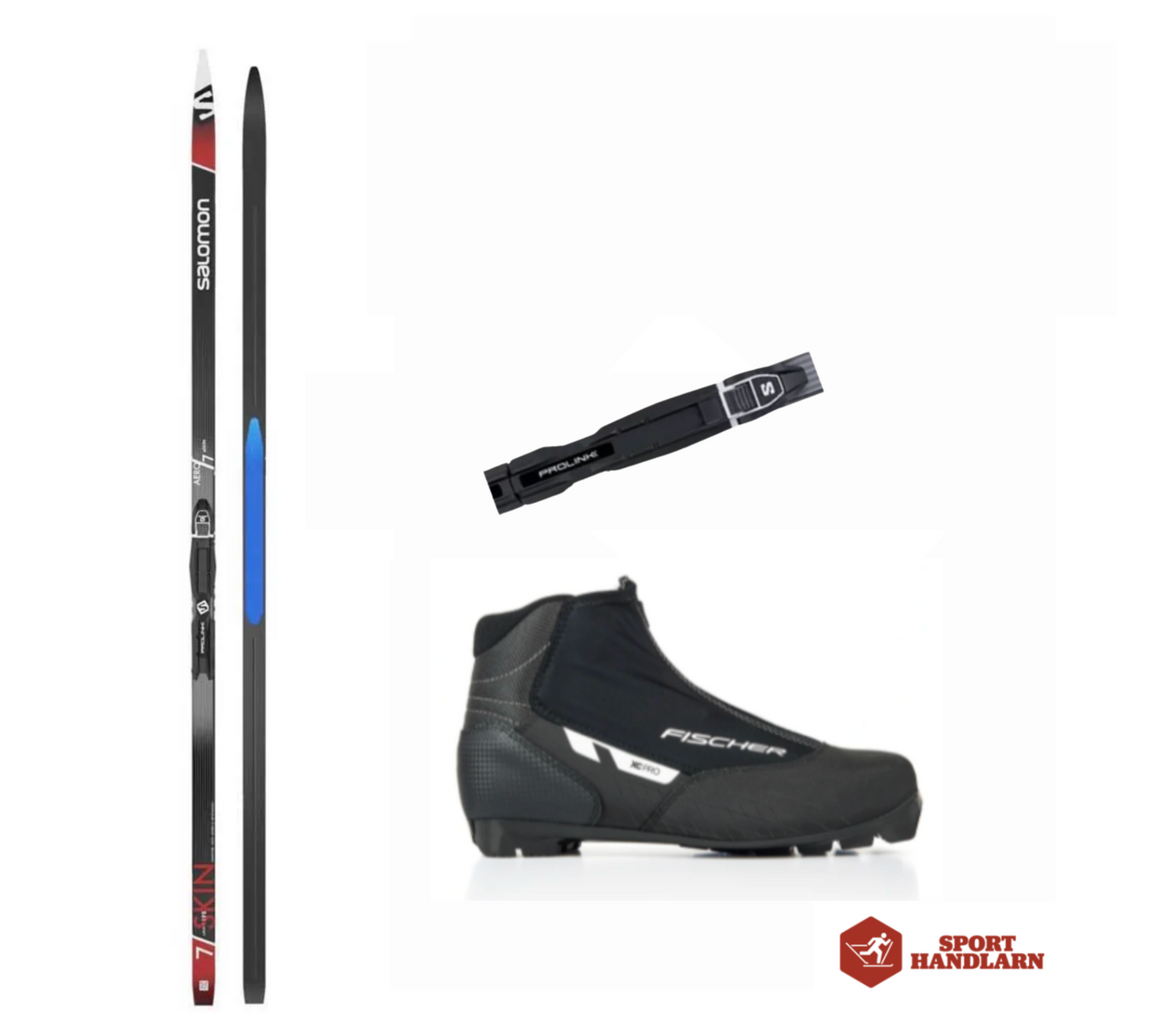 Salomon Aero7 Skin längdpaket med Bindning och Pjäxor