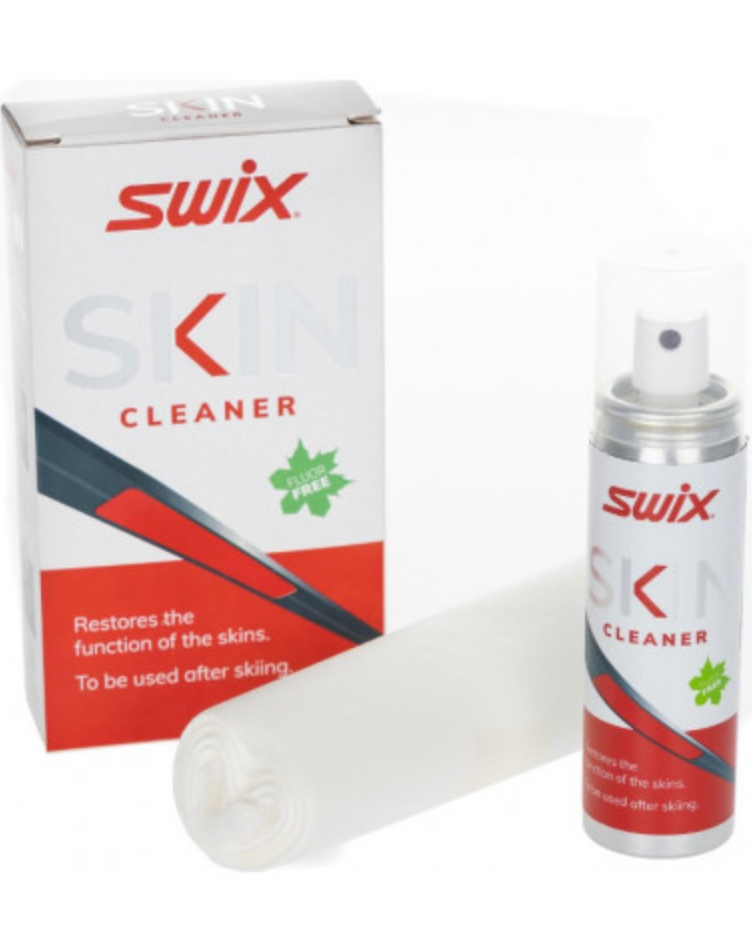 Swix Skin Cleaner Vala bottle with label, designed for cleaning ski skins and maintaining performance.