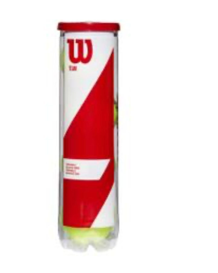 Wilson Team W Practice Tennis Balls in yellow with a textured surface, arranged in a group on a white background.
