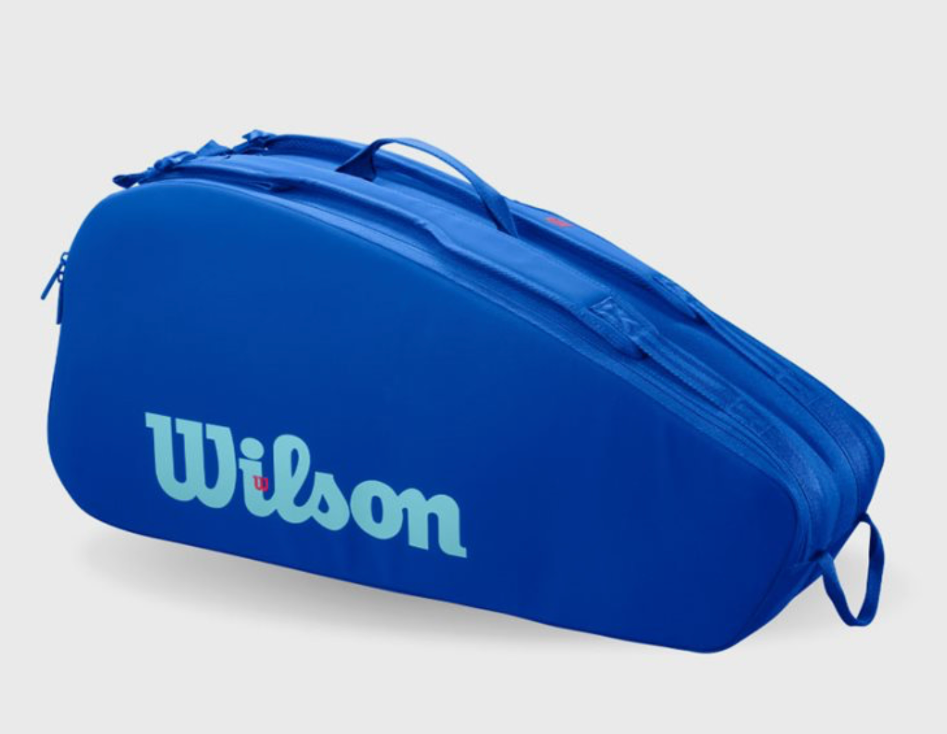 Wilson Ultra V5 Tour tennis bag featuring a sleek design and spacious compartments for racquets and accessories.